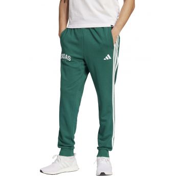 Pantaloni de trening din amestec de bumbac cu detaliu logo
