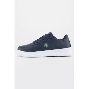 Pantofi sport de piele ecologica cu logo