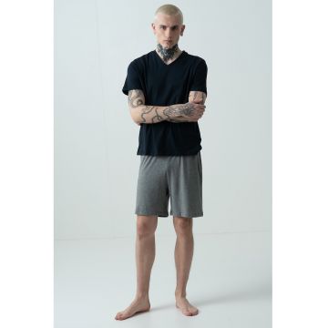 Pijama scurta cu decolteu in V