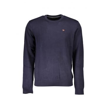 Bluza barbati - cu logo brodat - Regular fit -  Bleumarin -