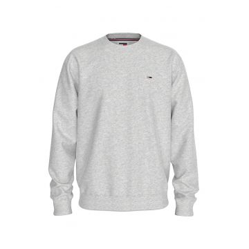 Bluza de trening cu decolteu la baza gatului si logo discret