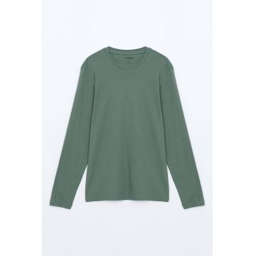 Bluza uni cu decolteu rotund
