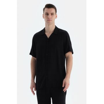Camasa de pijama din amestec de modal cu nasturi