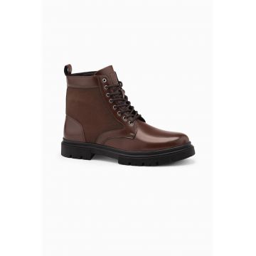 Ghete din piele ecologica - Maro