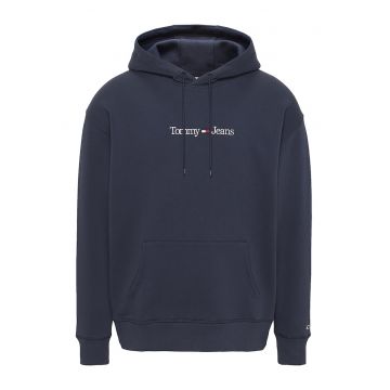 Hanorac din amestec de bumbac organic cu logo brodat