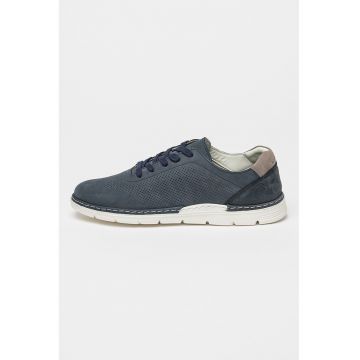 Pantofi casual de piele nabuc Gino