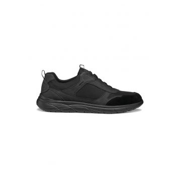 Pantofi sport cu garnituri de piele intoarsa