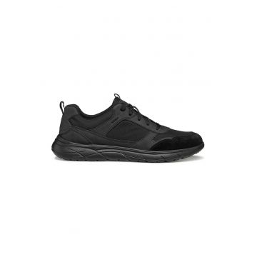 Pantofi sport cu garnituri de piele intoarsa