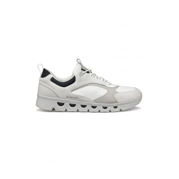 Pantofi sport de piele cu garnituri textile si de piele intoarsa