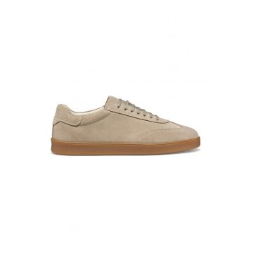 Pantofi sport de piele intoarsa cu sireturi