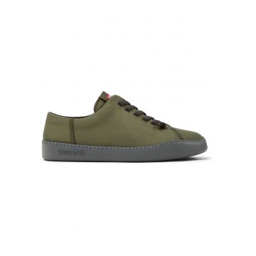 Pantofi sport textili cu sireturi - Verde