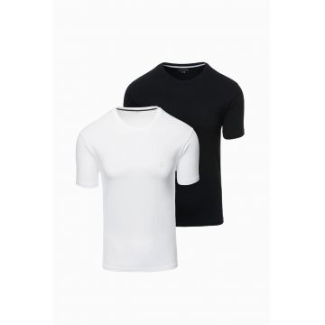 Set de tricouri cu decolteu la baza gatului - 2 piese