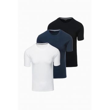 Set de tricouri cu decolteu la baza gatului - 3 piese