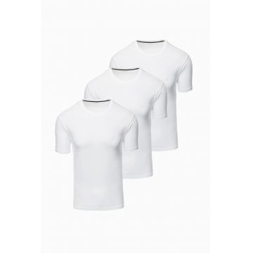 Set de tricouri cu decolteu la baza gatului - 3 piese