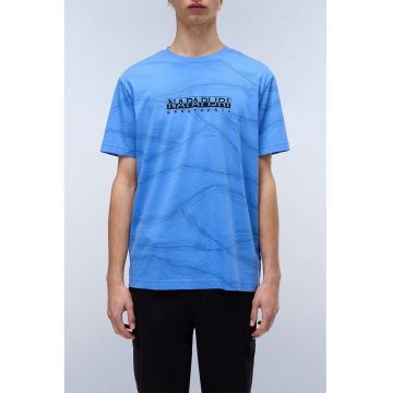 Tricou cu decolteu la baza gatului si logo