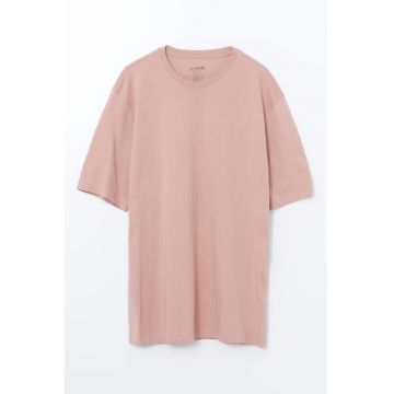 Tricou de bumbac cu decolteu rotund