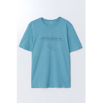 Tricou de bumbac cu model text