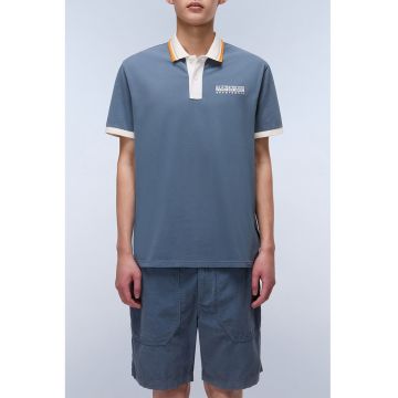 Tricou din bumbac cu guler polo