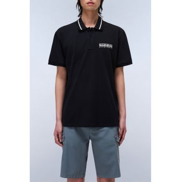 Tricou din bumbac cu guler polo
