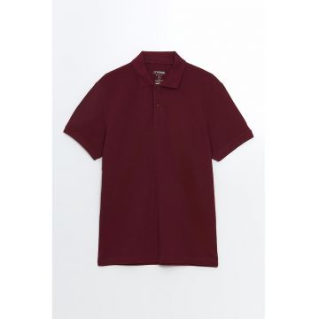 Tricou polo din bumbac pique