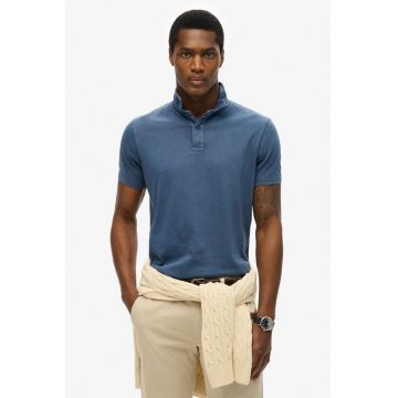 Tricou regular fit cu guler polo