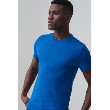 Tricou slim fit Allen - Albastru royal