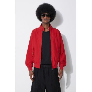 Baracuta geaca bomber G9 Cloth barbati, culoarea rosu, de tranzitie, BRCPS0001