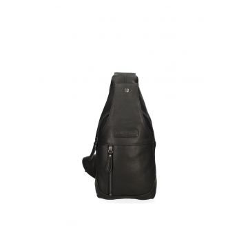 Borseta crossbody cu buzunare cu fermoar