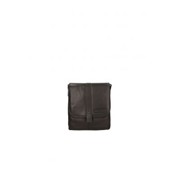 Geanta crossbody cu bareta cu logo in relief