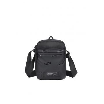 Geanta crossbody cu detalii logo