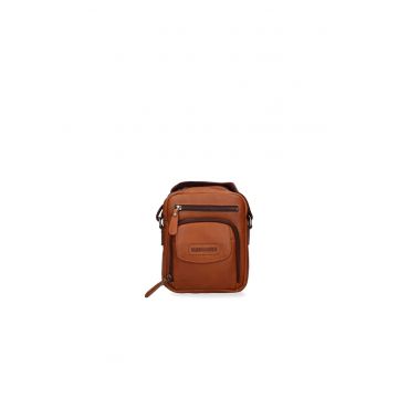 Geanta crossbody de piele cu bareta detasabila