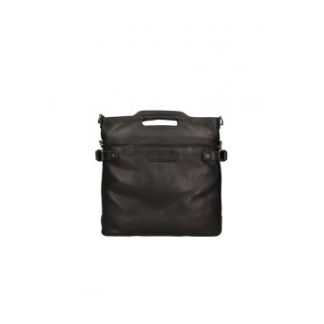 Geanta crossbody de piele cu bareta detasabila