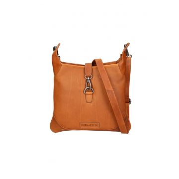 Geanta crossbody de piele cu bareta detasabila