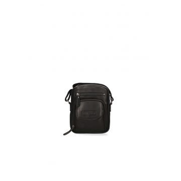 Geanta crossbody de piele cu bareta detasabila