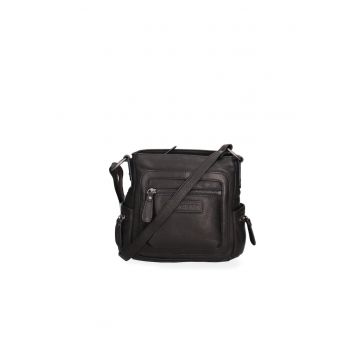 Geanta crossbody uni de piele