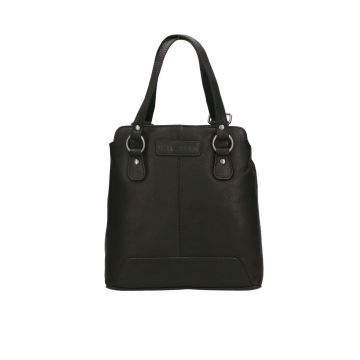 Geanta de piele cu bareta de umar - convertibila in rucsac Geanta de piele cu bareta de umar - convertibila in rucsac