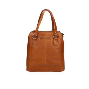 Geanta de piele cu bareta de umar - convertibila in rucsac Geanta de piele cu bareta de umar - convertibila in rucsac