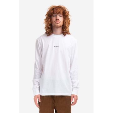 Han Kjøbenhavn longsleeve din bumbac Casual Tee Long Sleeve culoarea alb, uni M.132072-WHITE