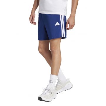Pantaloni scurti cu talie ajustabila si benzi laterale cu logo