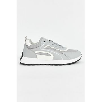 Pantofi sport de plasa cu garnituri sintetice