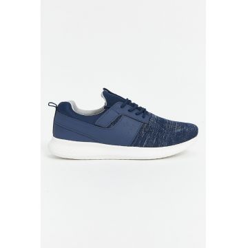 Pantofi sport din material textil si piele ecologica