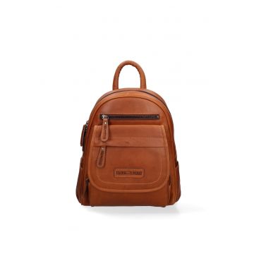 Rucsac de piele cu buzunare multiple