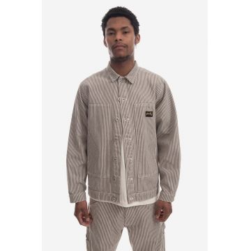 Stan Ray geacă Stan Ray Box Jacket SS23036DUS bărbați, culoarea bej, de tranziție, oversize SS23036DUS-DUS