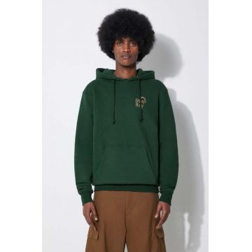 Stan Ray hanorac de bumbac Ray-Bow Hood barbati, culoarea verde, cu glugă, cu imprimeu, SS2405213
