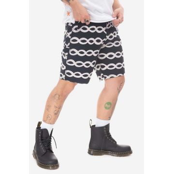 Stan Ray pantaloni scurți Painter bărbați, culoarea negru SS23013BLA-BLA