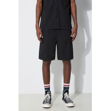 Stan Ray pantaloni scurti din bumbac Cargo culoarea negru, SS2402663