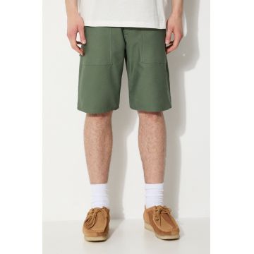 Stan Ray pantaloni scurti din bumbac Fatigue culoarea verde, SS19-5500