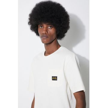 Stan Ray tricou din bumbac Patch Pocket barbati, culoarea bej, neted, SS2400304