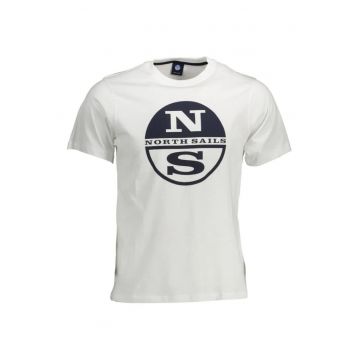 Tricou barbati - cu imprimeu cu logo - Regular fit -  Alb -