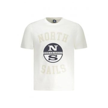 Tricou barbati - cu imprimeu cu logo si text - Regular fit -